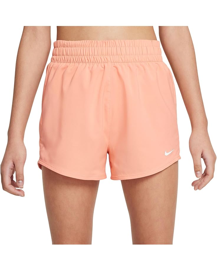 

Шорты Nike Kids Dri-FIT One Woven High-Waisted Training Shorts, цвет Apricot Agate/White