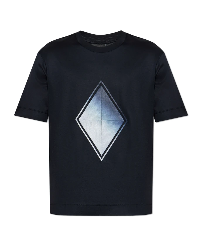 

Футболка с нашивкой Emporio Armani, черный