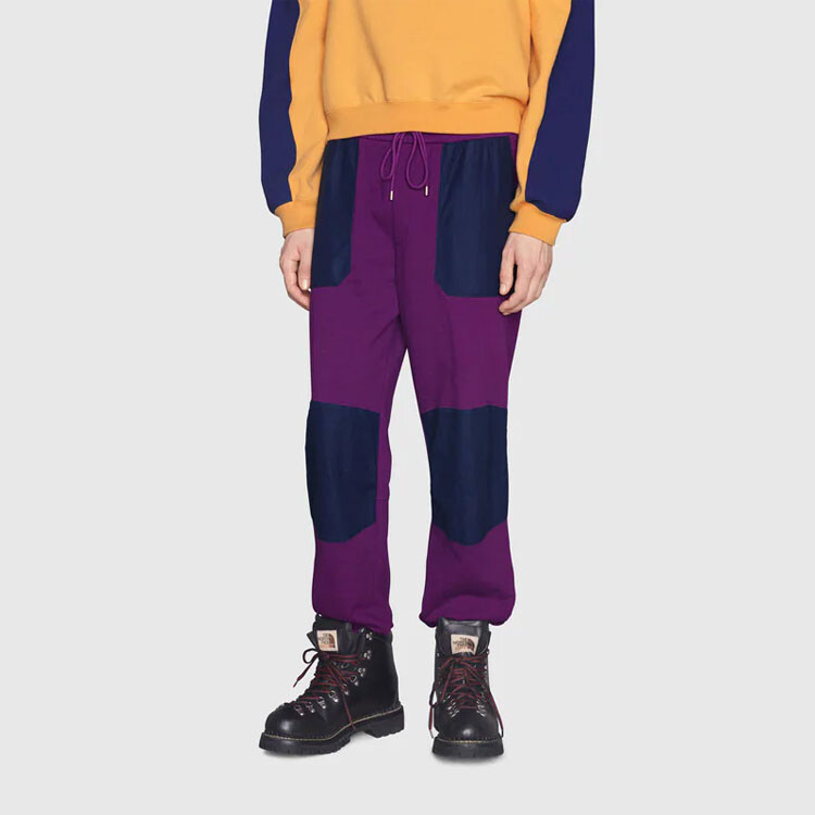 The North Face X The North Face трикотажные спортивные штаны мужские фиолетовые Gucci, фиолетовый — фото 4