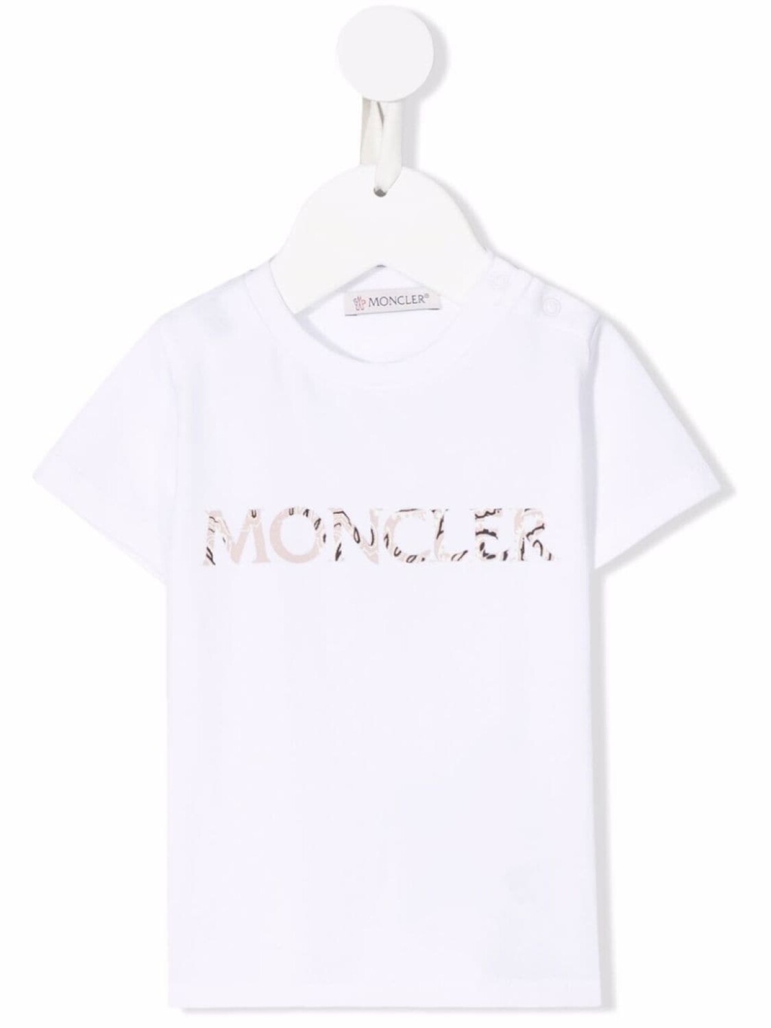 

Moncler Enfant футболка с логотипом, белый