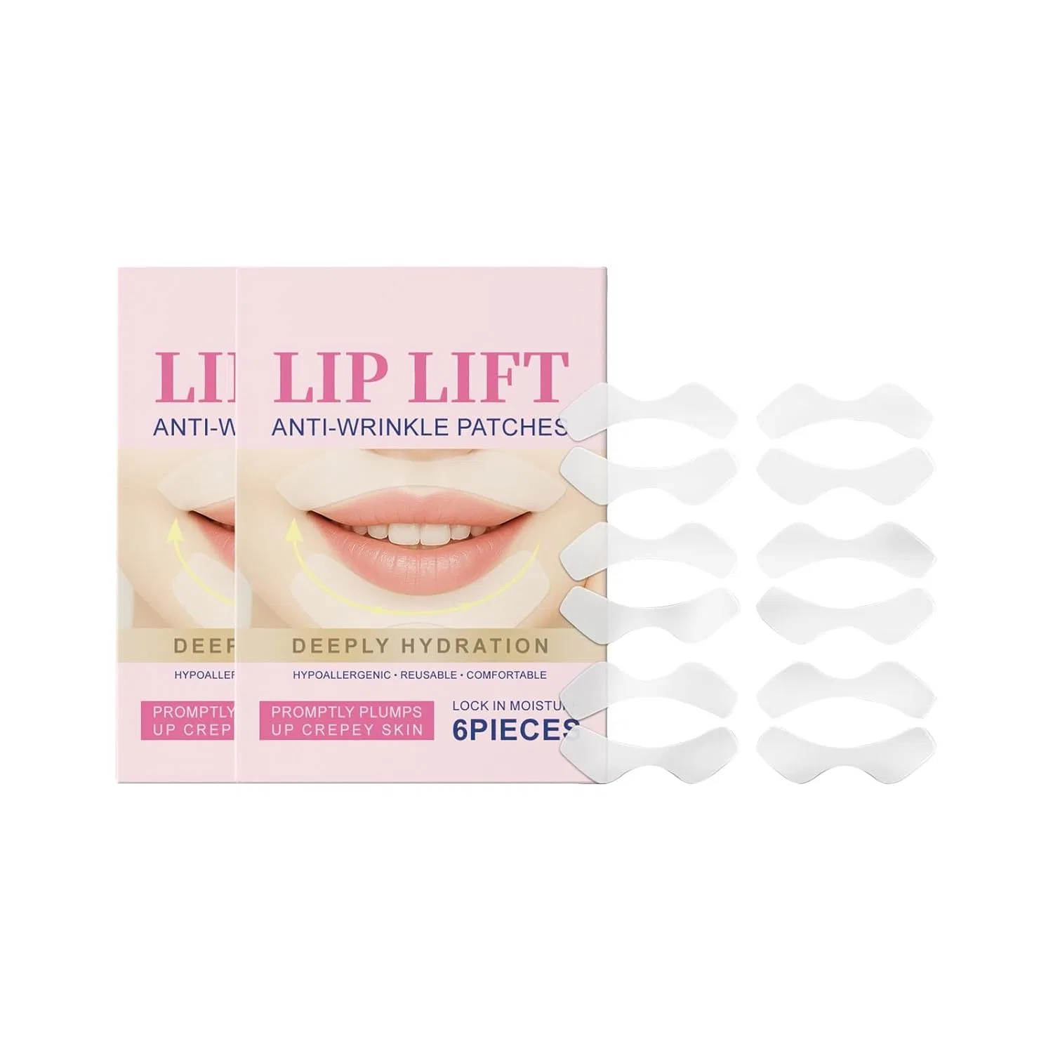 Силиконовые патчи для лифтинга губ против морщин, 2 штуки Generisch, Pack Of 2