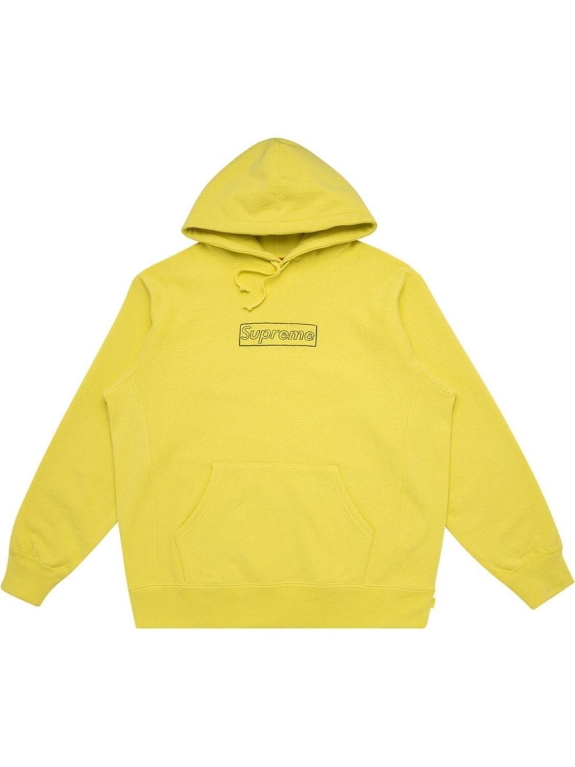 

Supreme худи Kaws Chalk с логотипом, желтый