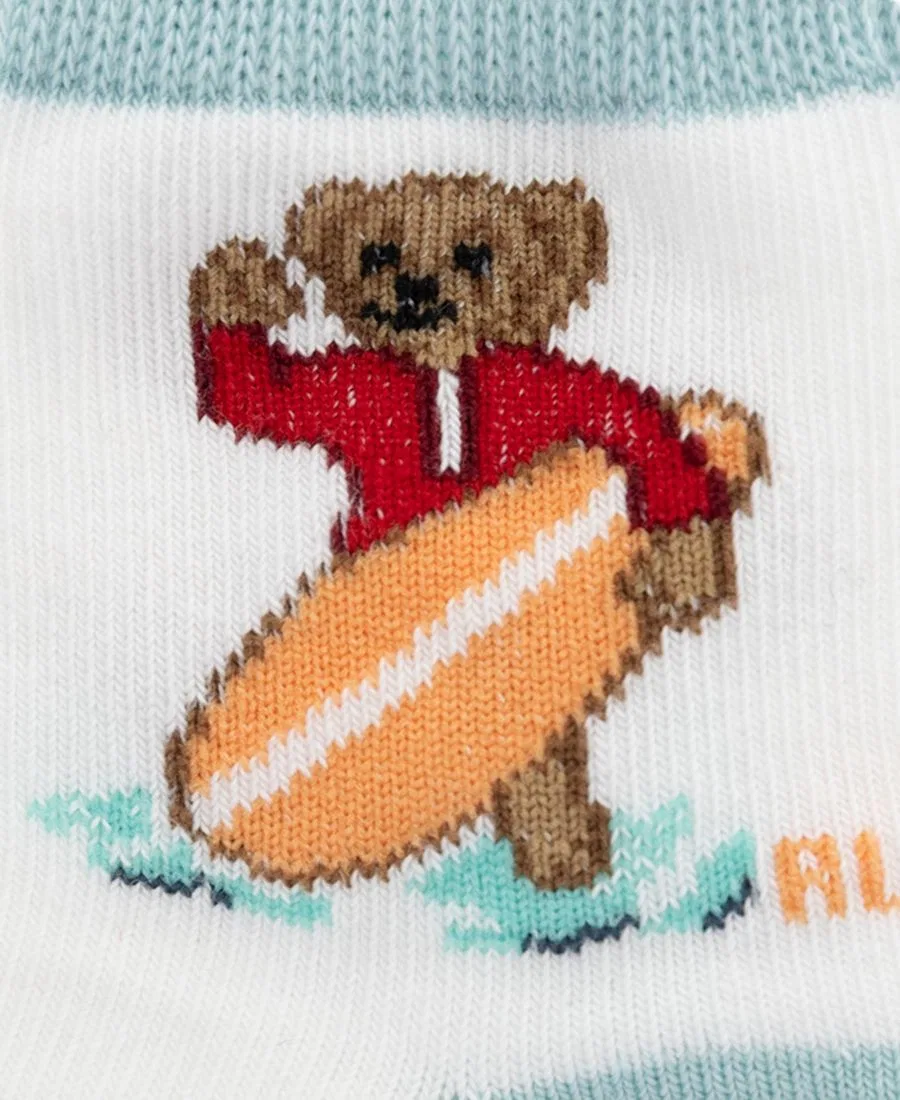 Детские носки для мальчиков с вышивкой, 3 шт Polo Ralph Lauren, мультиколор — фото 4