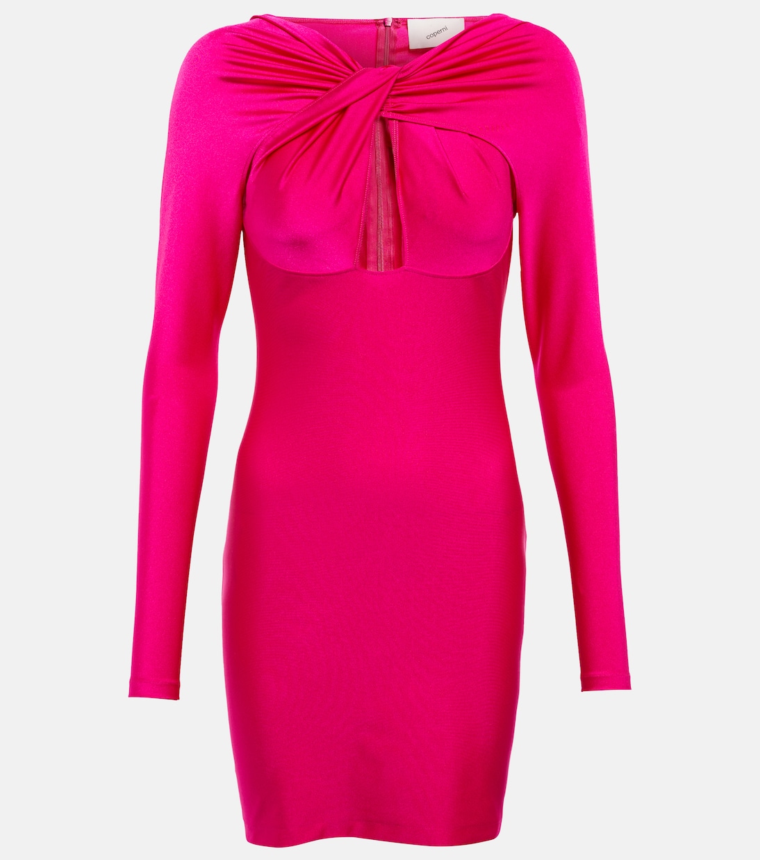 

Мини-платье из джерси с вырезом Coperni, розовый