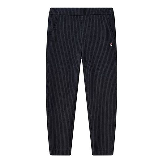 

Брюки stripe straight knit casual long pants blue Fila, синий