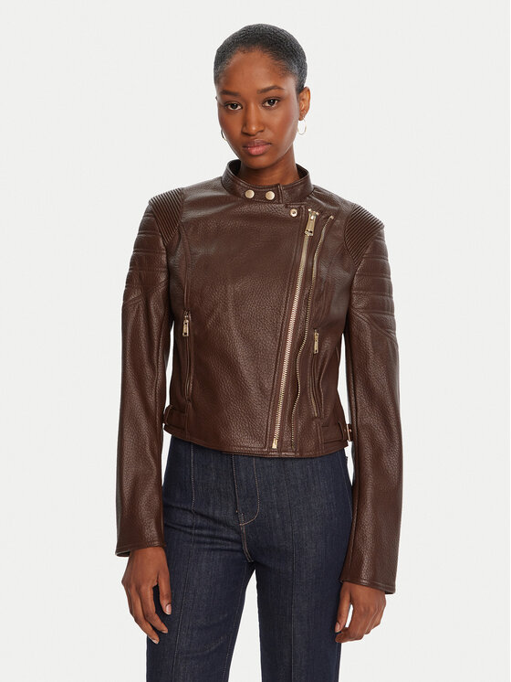 

Куртка из искусственной кожи regular fit W5YL19 WHDS0 Guess, коричневый