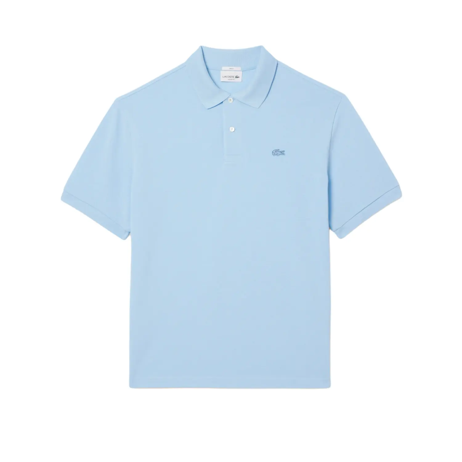 

Поло с вышитым логотипом LACOSTE, светло-голубой