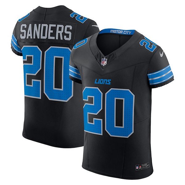 Футболка Detroit Lions Barry Sanders черная Nike — фото 2