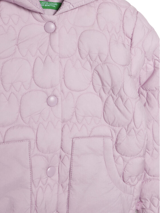 Демисезонная куртка regular fit 2YCUGN042 United Colors Of Benetton, фиолетовый — фото 3