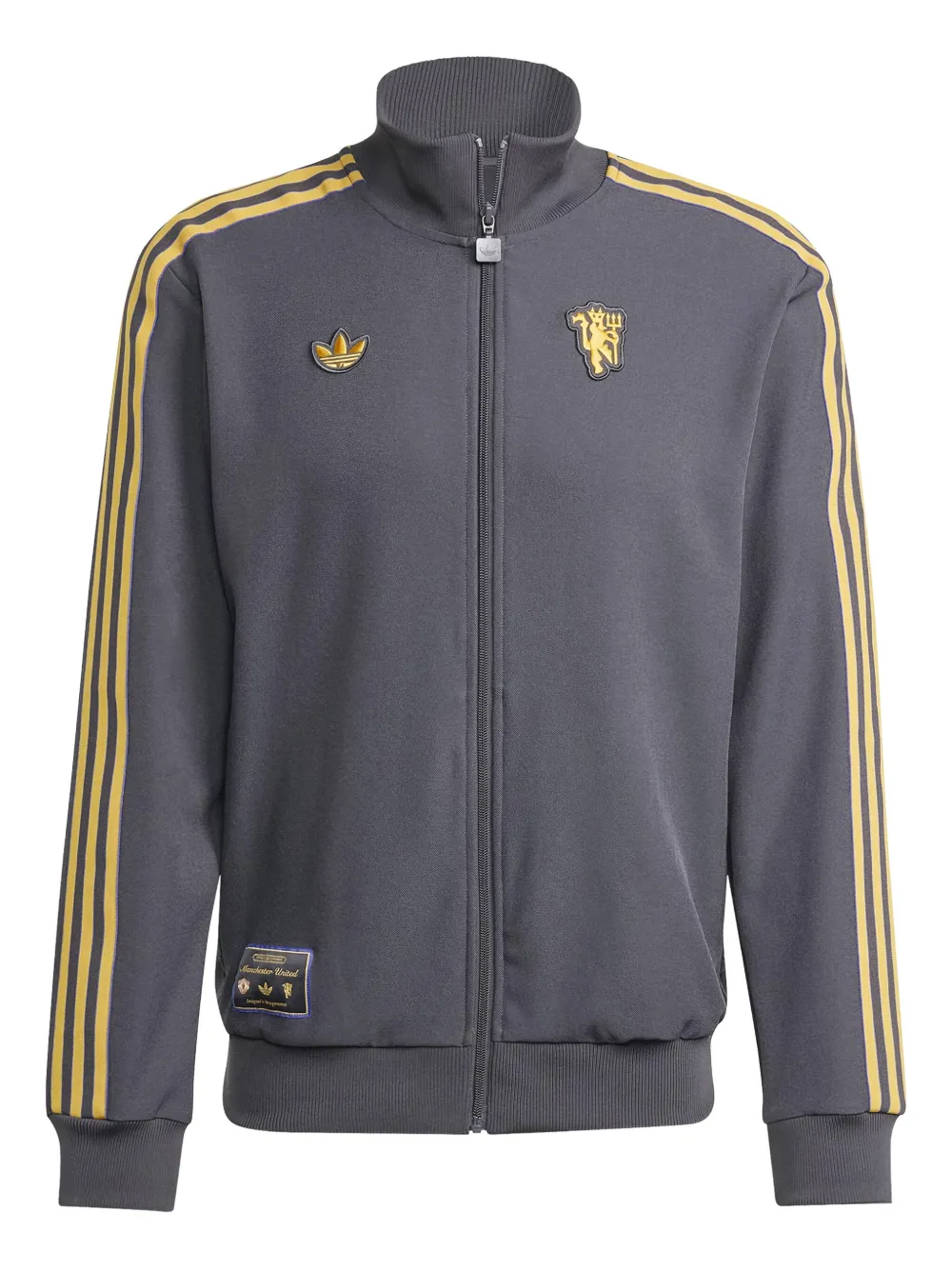 

Толстовка на молнии с логотипом ФК «Манчестер Юнайтед» adidas, черный