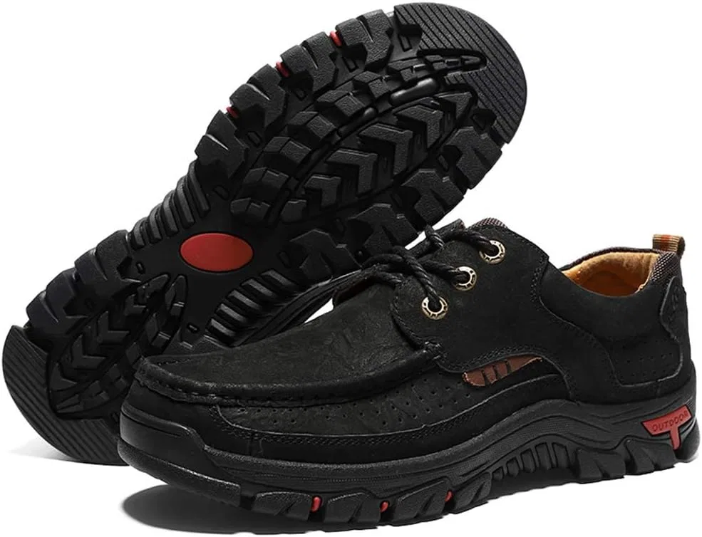 Оксфорды из натуральной кожи, дышащие мужские, Black-lace Up CERYTHRINA — фото 2
