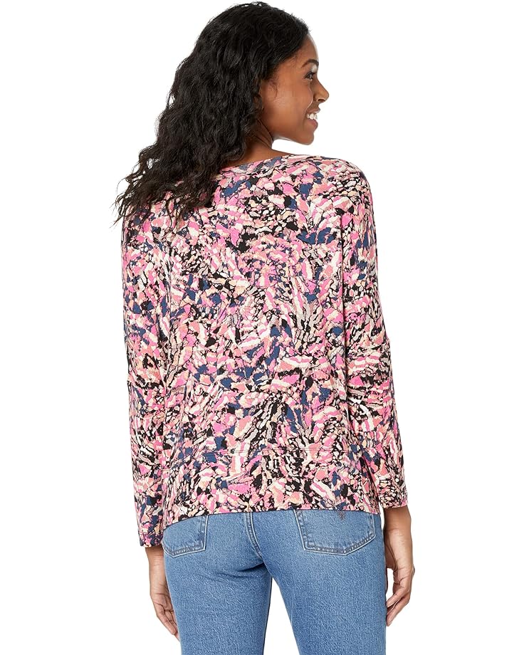 

Топ NIC+ZOE Petite Kaleidoscope Top, цвет Pink Multi