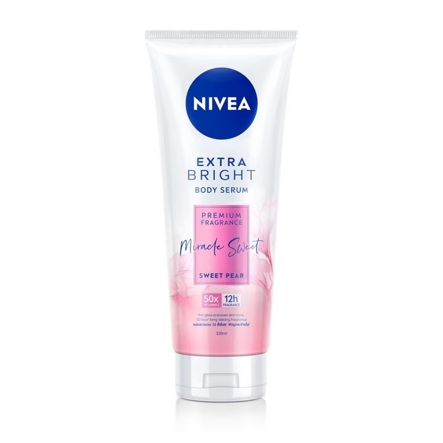 

Nivea Экстра-яркая сыворотка для тела Премиум аромат Miracle Sweet Sweet Pear 320 мл, Pink