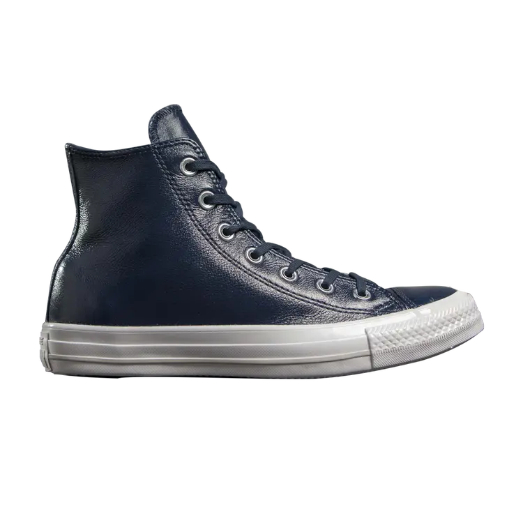 

Кроссовки Converse Wmns Chuck Taylor All Star Crinkled Patent Leather Hi 'Midnight Navy', синий