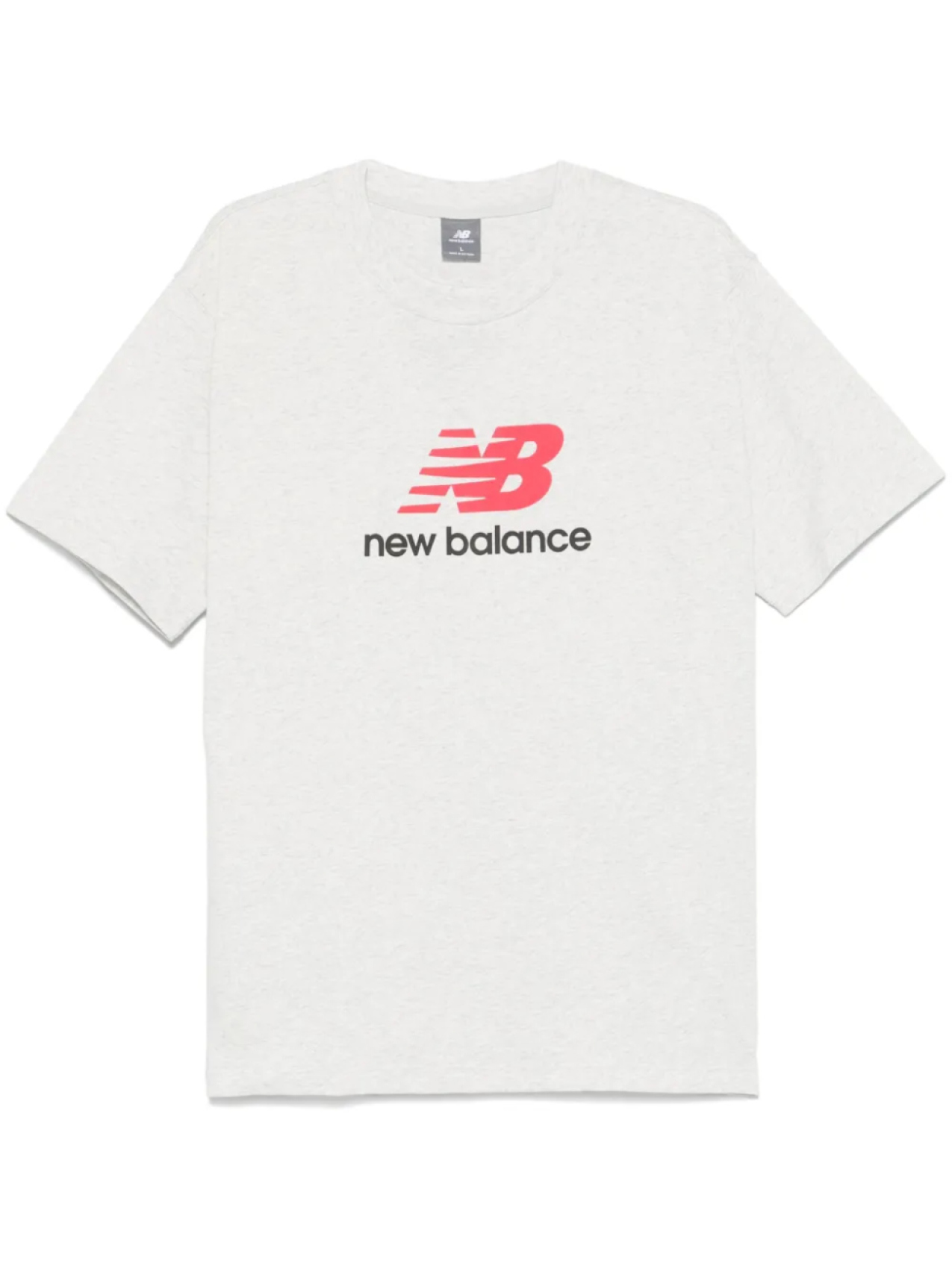 

New Balance футболка Athletics Logo, серый