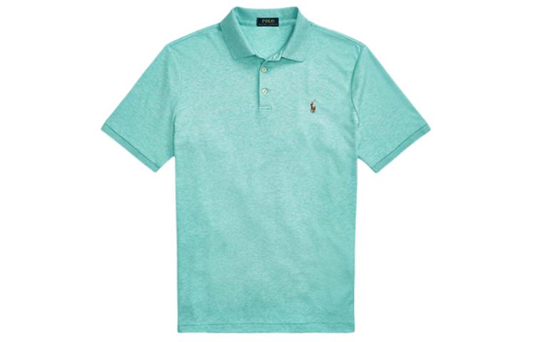 Футболка поло мужская мятно-зеленая Polo Ralph Lauren — фото 2