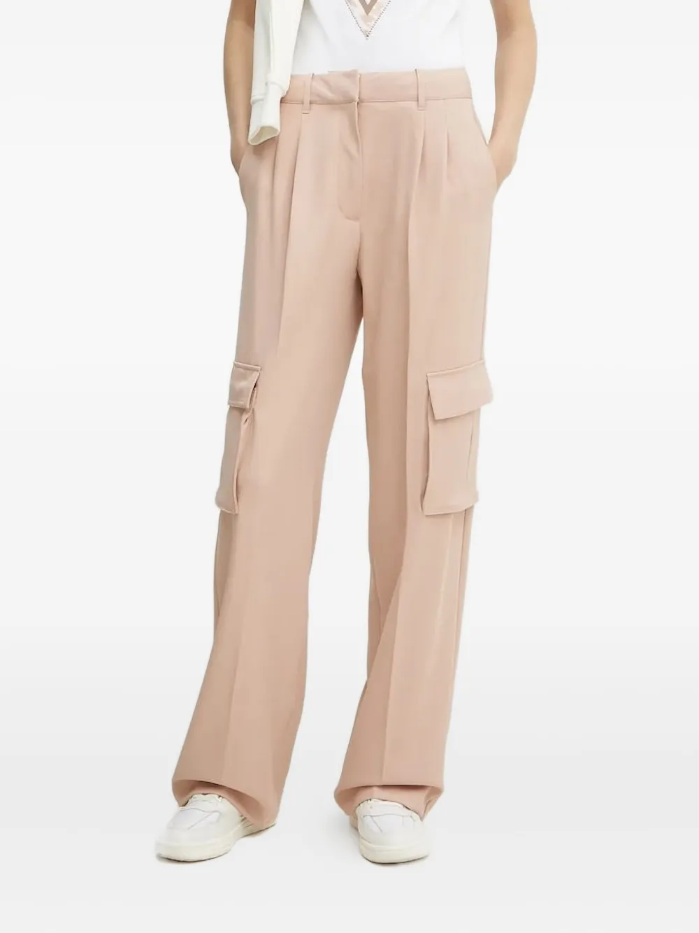 

Брюки карго со складками GUESS USA, розовый