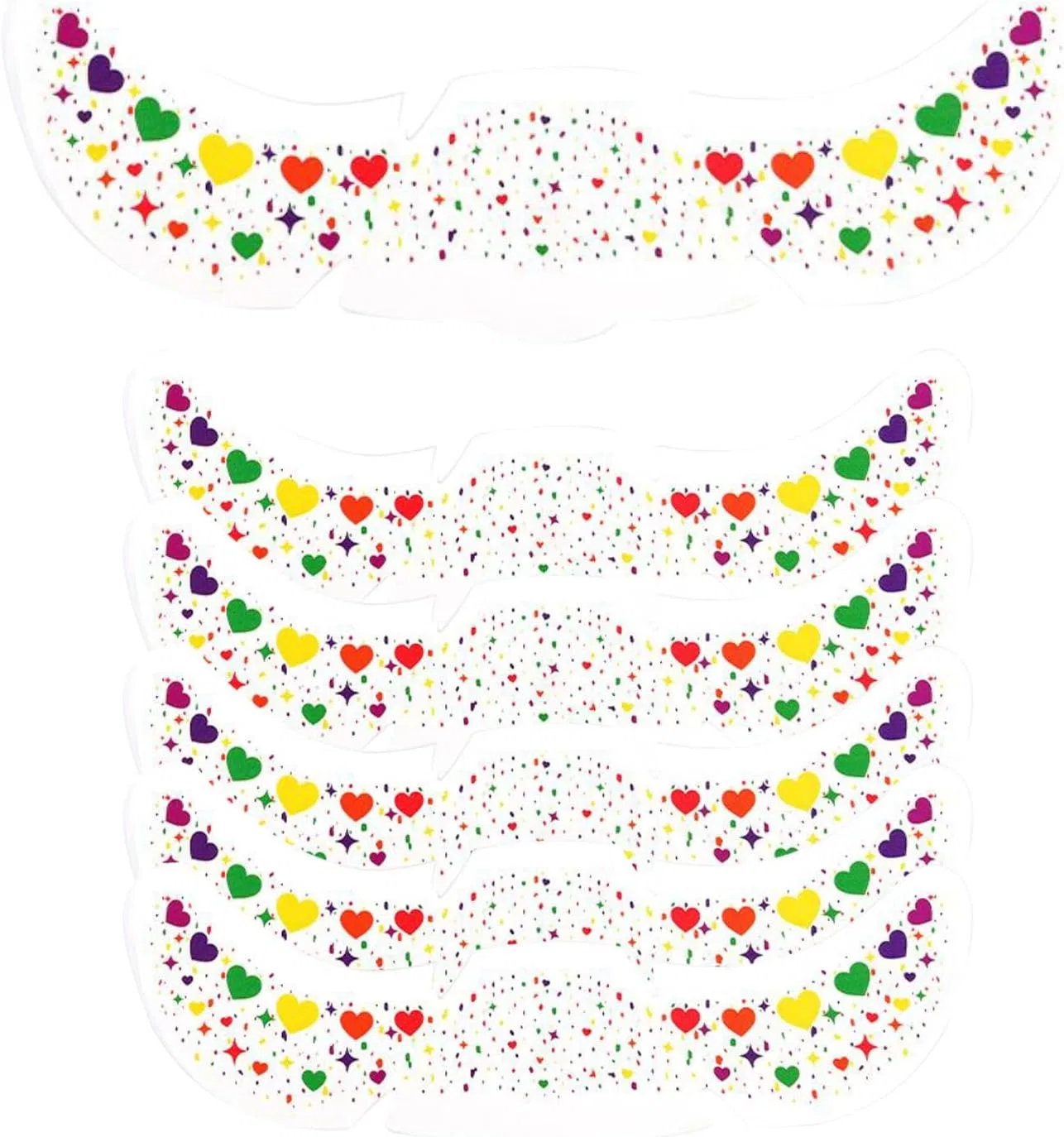Патчи для глаз Star Hoo Glitter, блестки, форма сердца, 1 шт.