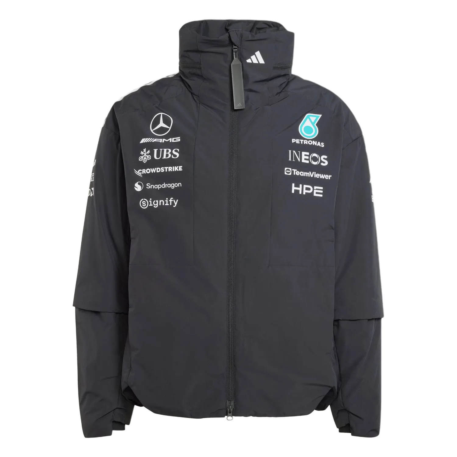 Куртка-пуховик Mercedes AMG Petronas Formula 1 Team Adidas, черный