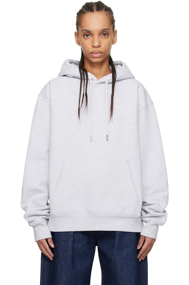 

Вышитый худи Jacquemus, серый