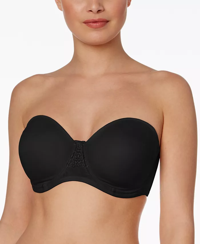 

Бюстгальтер без бретелей с косточками Beauty Back Full Figure 74380 для пышных форм Vanity Fair, черный