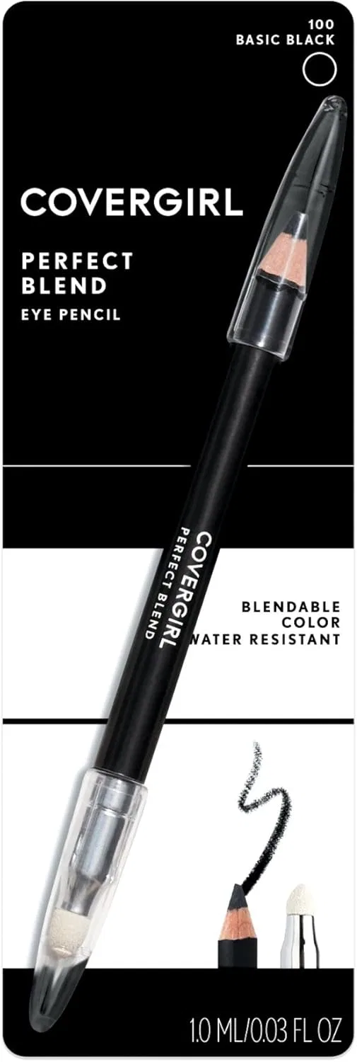 Карандаш для глаз Perfect Blend Basic Black Covergirl 0.3 oz черный — фото 3
