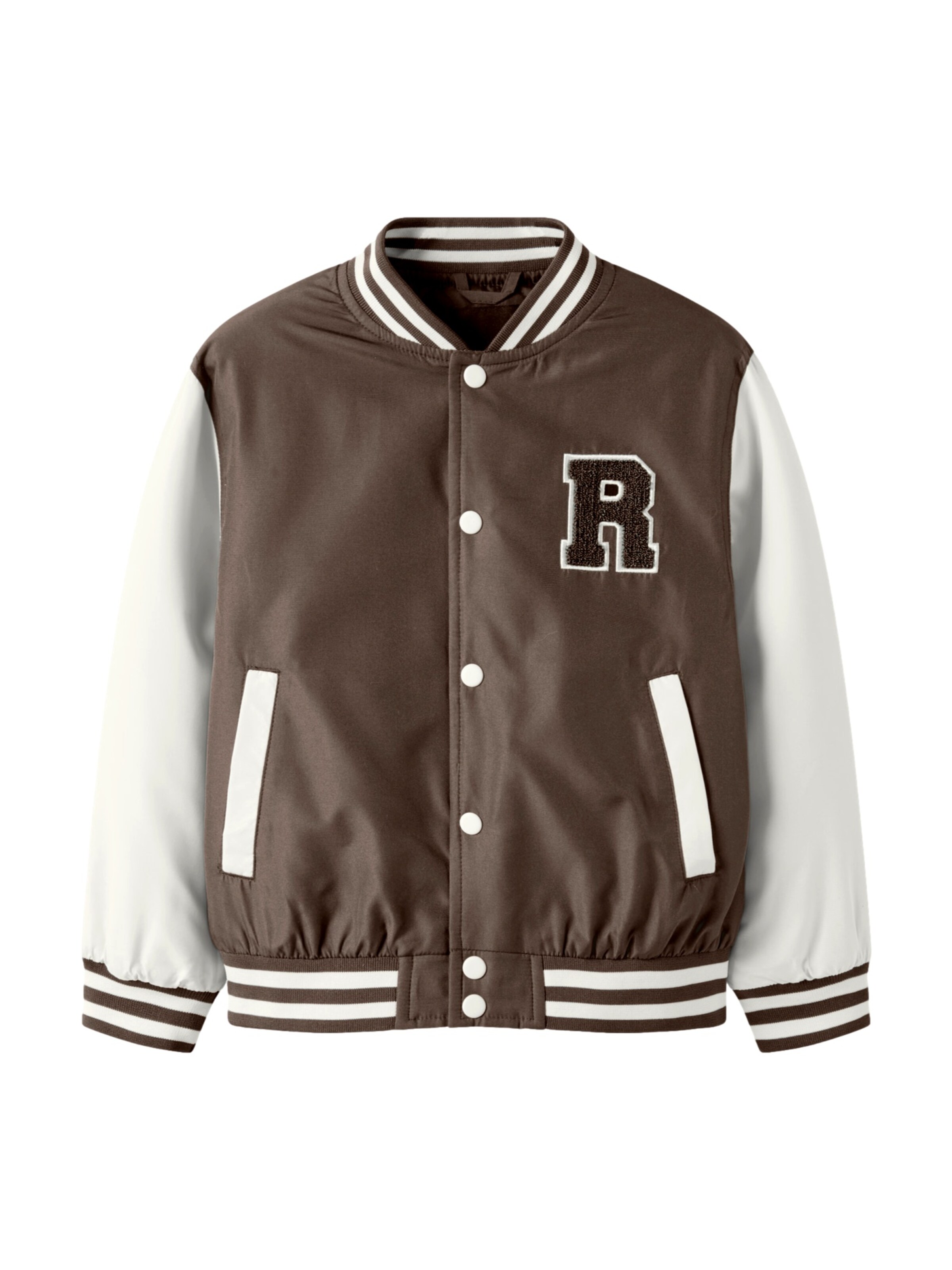 NAME IT Куртка межсезонная 'Mains Varsity' в цвете Brown