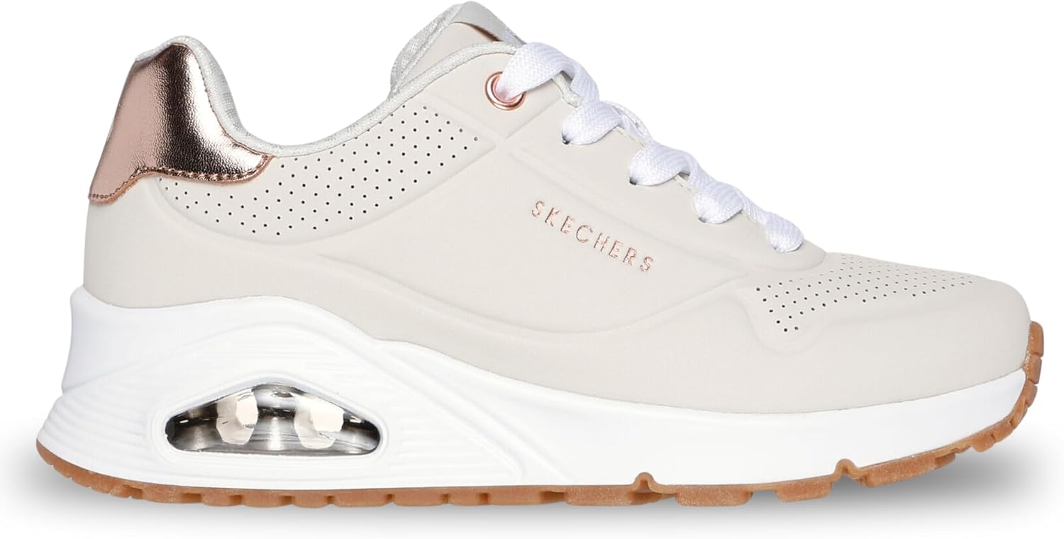 Детские кроссовки Skechers Kids' Uno Gen1 Shimmer Away, Natural — фото 2