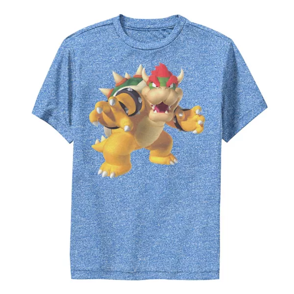 

Футболка с принтом Bowser из Super Mario для мальчиков 8-20 лет Licensed Character, синий