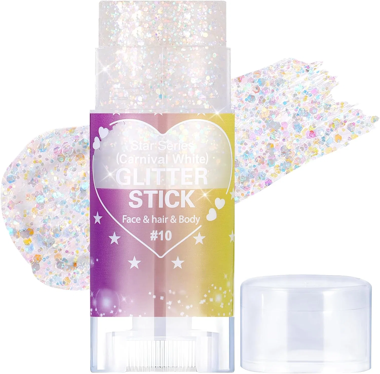 Глиттер для тела «Mermaid Sequins» от Prreal, карнавальный белый Prreal, 10 Carnival White