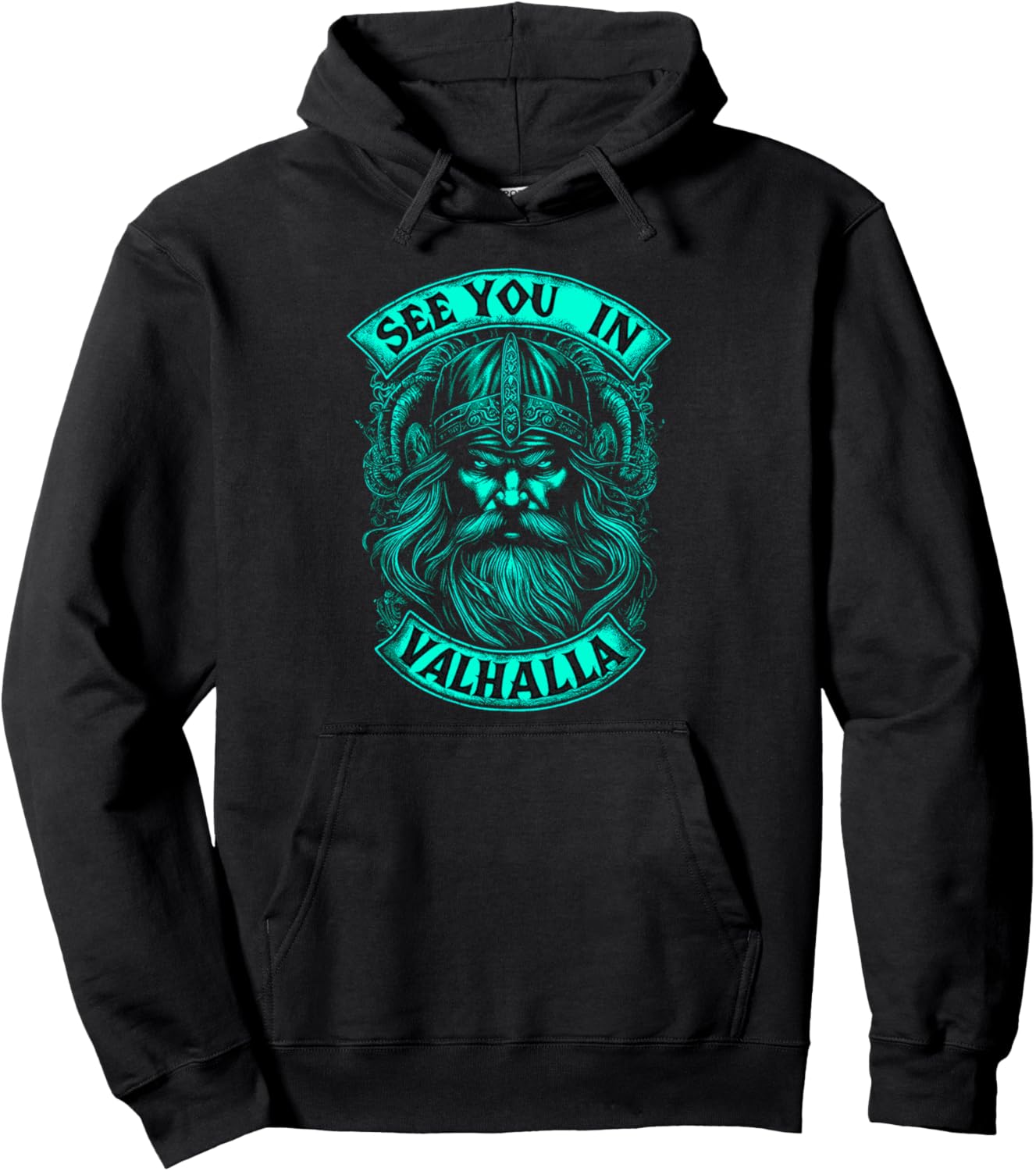 

Толстовка Odin Hoodie See You In Valhalla Vikings Design Wotan Odin, черный