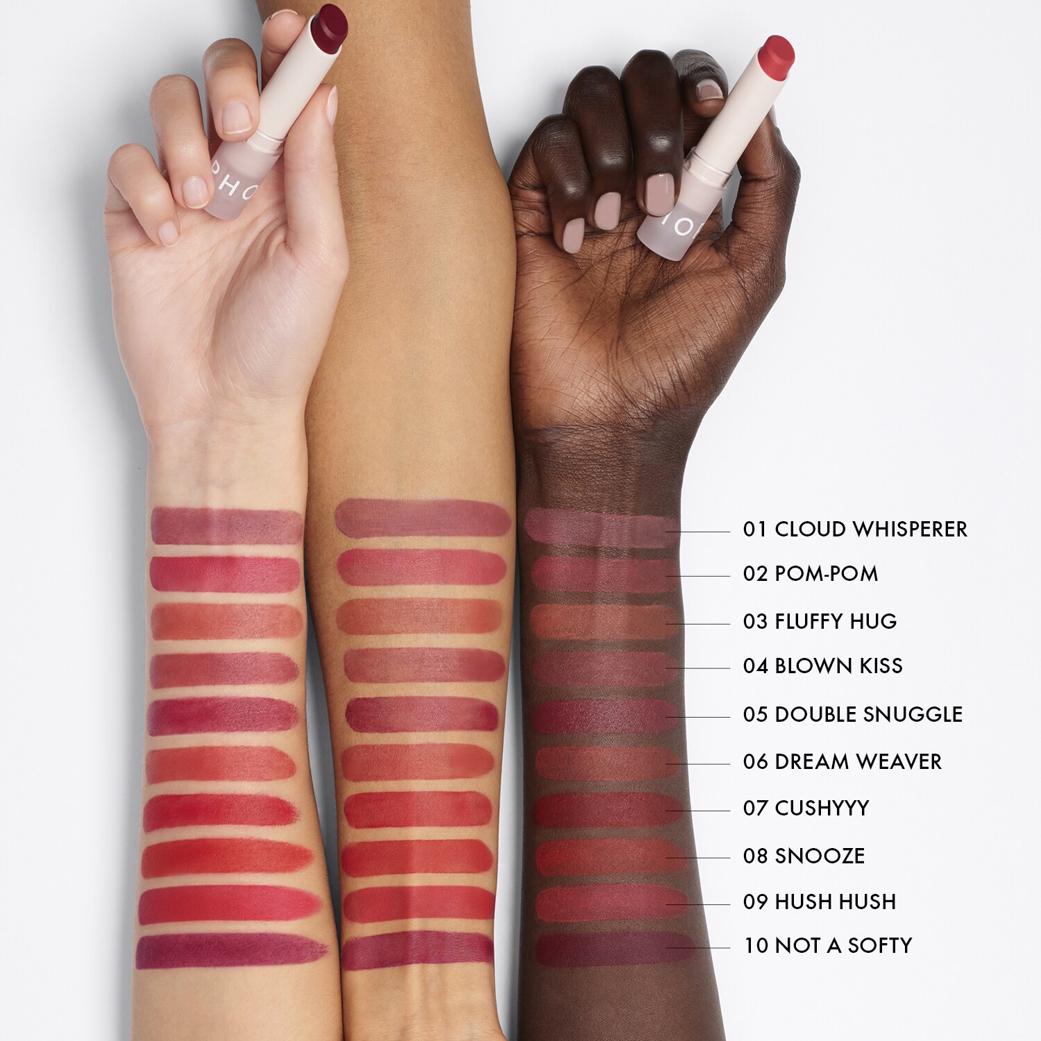 Матовая помада с эффектом мягкого фокуса ROUGE IS NOT MY NAME CLOUD MATTE Sephora Collection, 09 Hush Hush (3 g) — фото 4