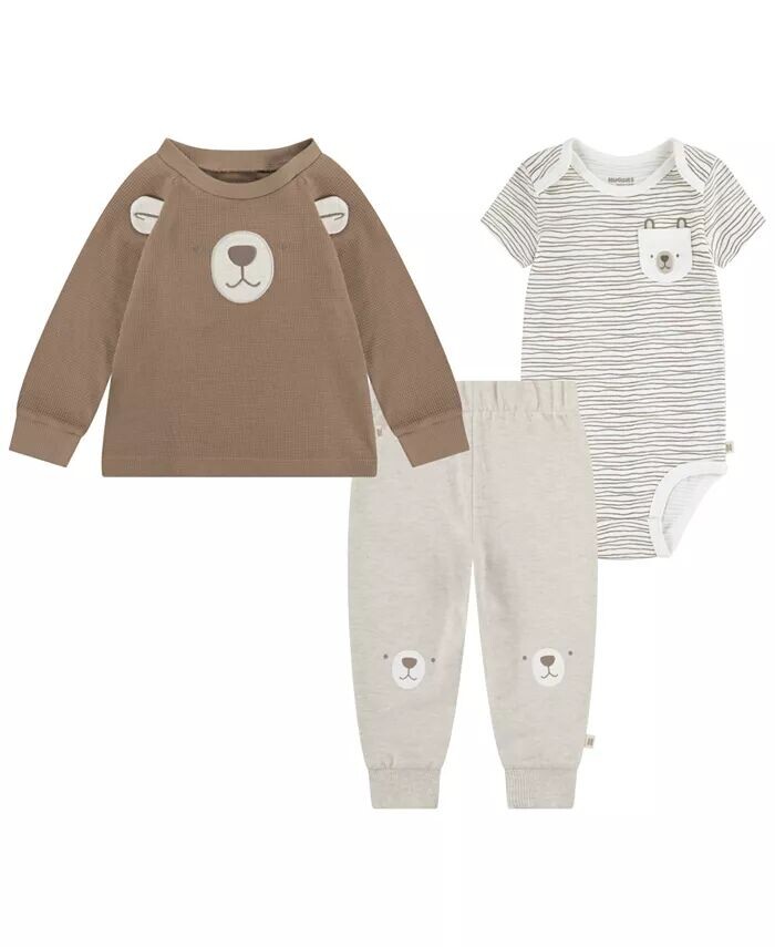 

Футболка, боди и штаны для малышей, комплект из 3 предметов Huggies