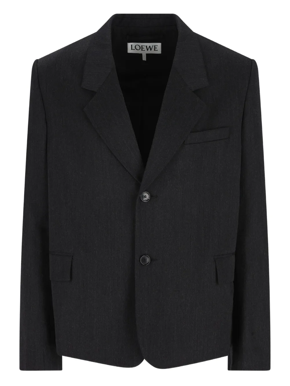 

Укороченный жакет на пуговицах LOEWE, серый