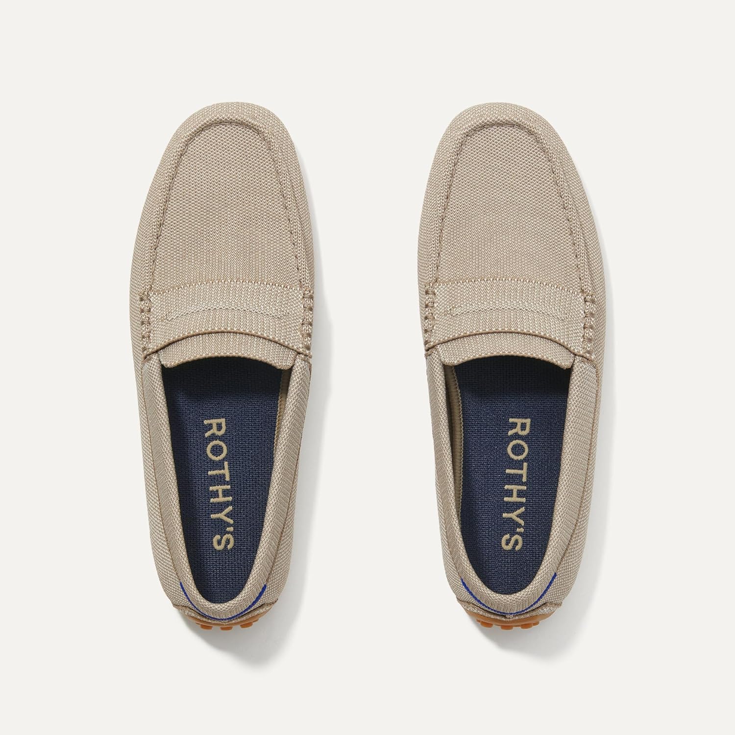 Мужские слипоны Rothy's The Driving Loafer, повседневные лоферы, сделаны из переработанных пластиковых бутылок и подходят для машинной стирки, Barley — фото 2