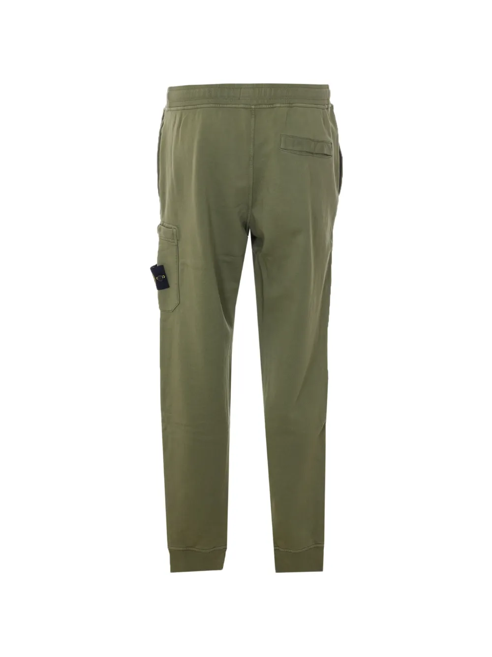 Спортивные штаны с логотипом и эластичным поясом Stone Island, зеленый — фото 2