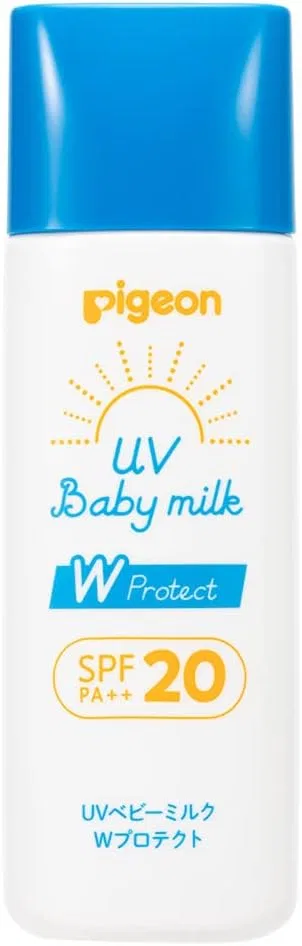 Солнцезащитный лосьон PIGEON UV Baby Milk W Protection SPF 20 45 г белый — фото 2