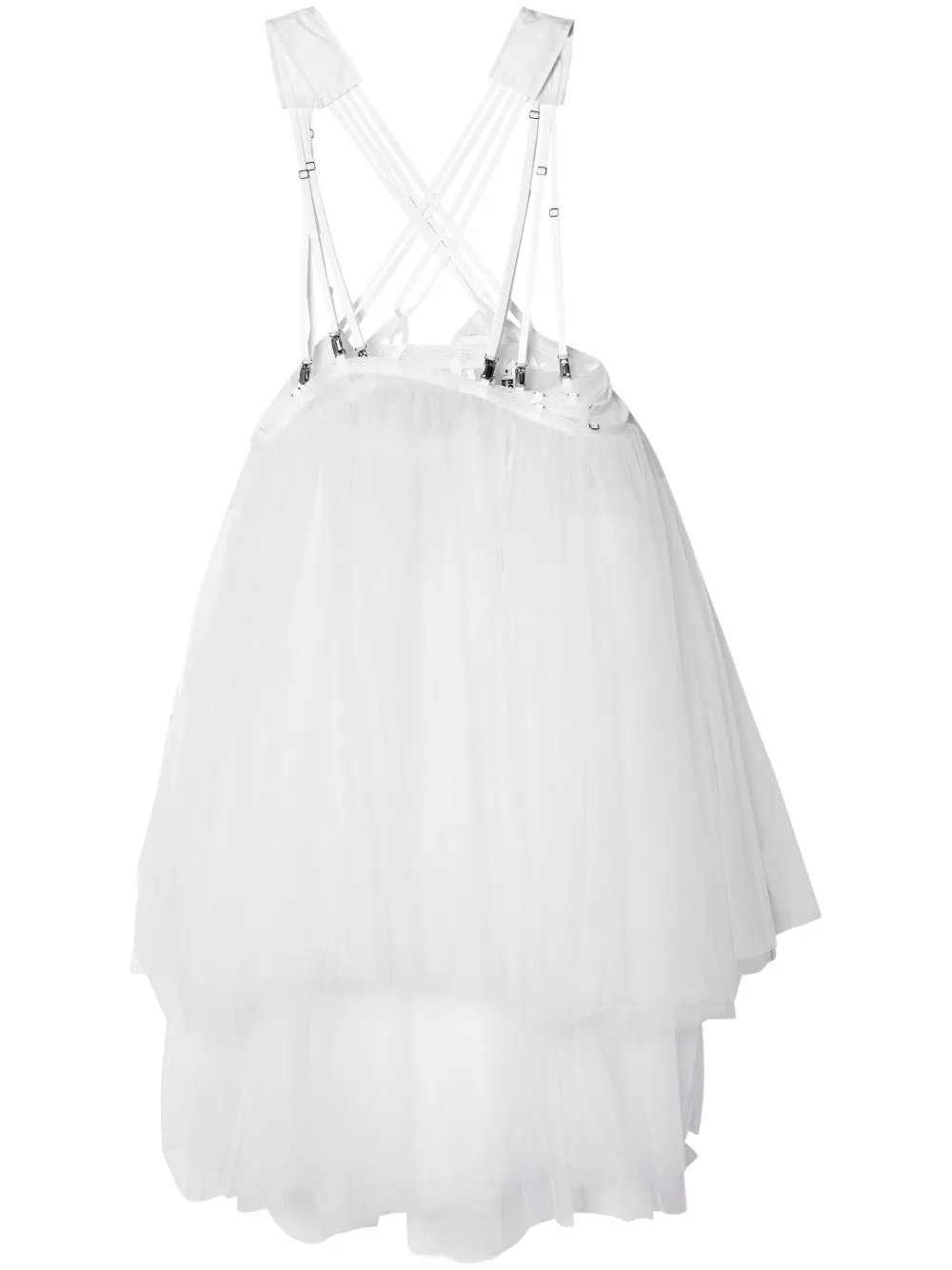 

Юбка из тюля с ремешками Noir Kei Ninomiya, белый