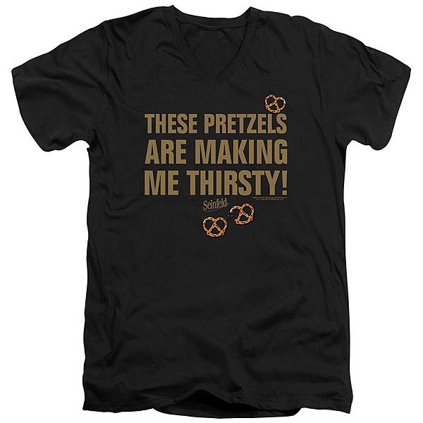 

Футболка с коротким рукавом Seinfeld pretzels thirsty Licensed Character