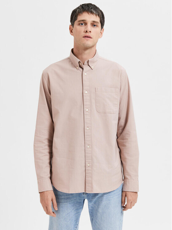

Рубашка rick стандартного кроя Selected Homme, розовый