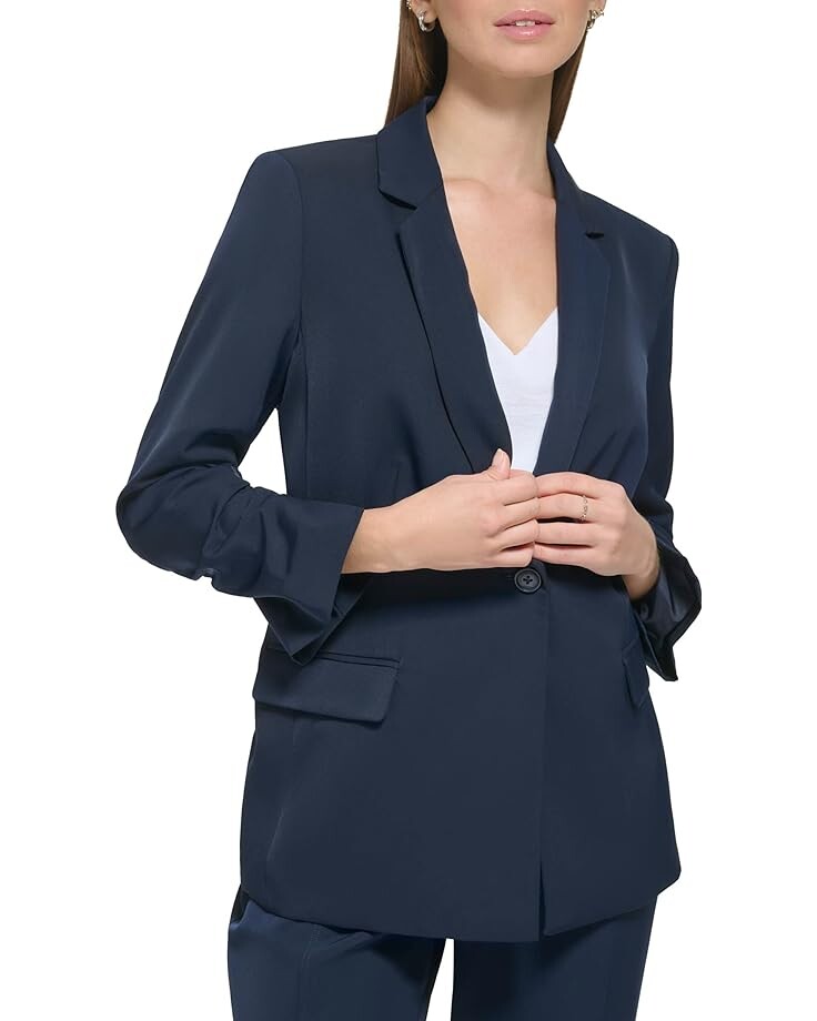 

Куртка Calvin Klein Ruched Sleeve with Button, цвет Twilight
