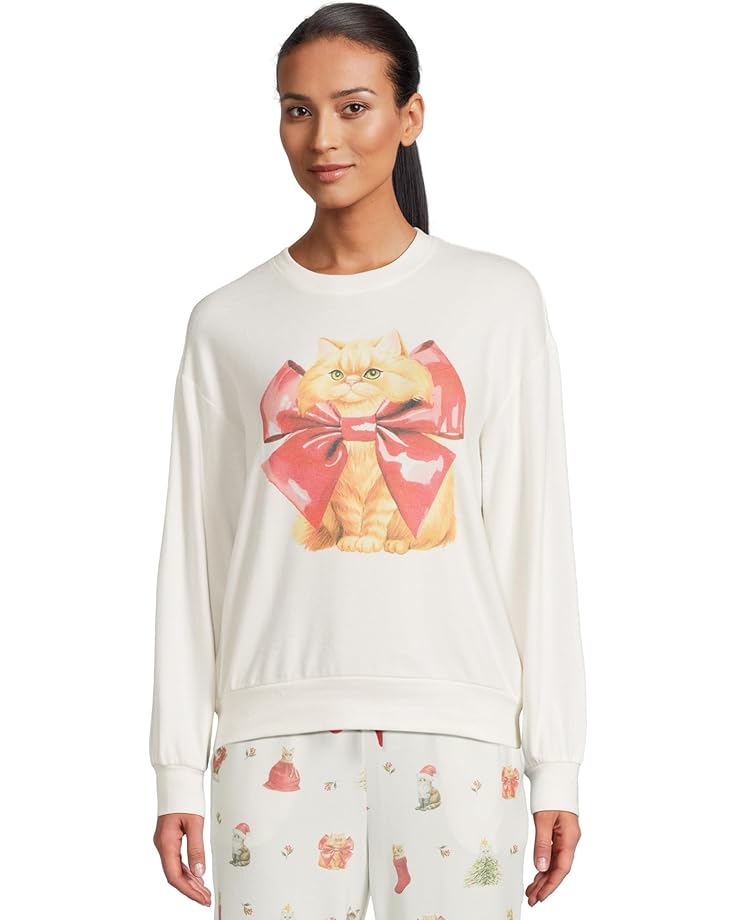 

Женский свитшот P.J. Salvage Feline Festive, Ivory Cats, Бежевый, Женский свитшот P.J. Salvage Feline Festive, Ivory Cats