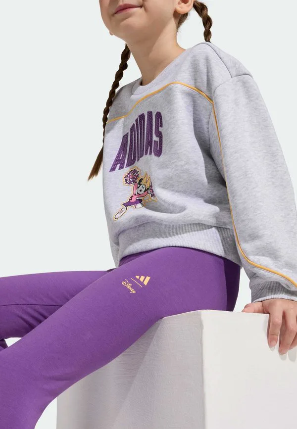 Леггинсы-Джоггеры с изображением минни маус Adidas Performance, Light Grey Heather/Semi Ice Tangerine — фото 4