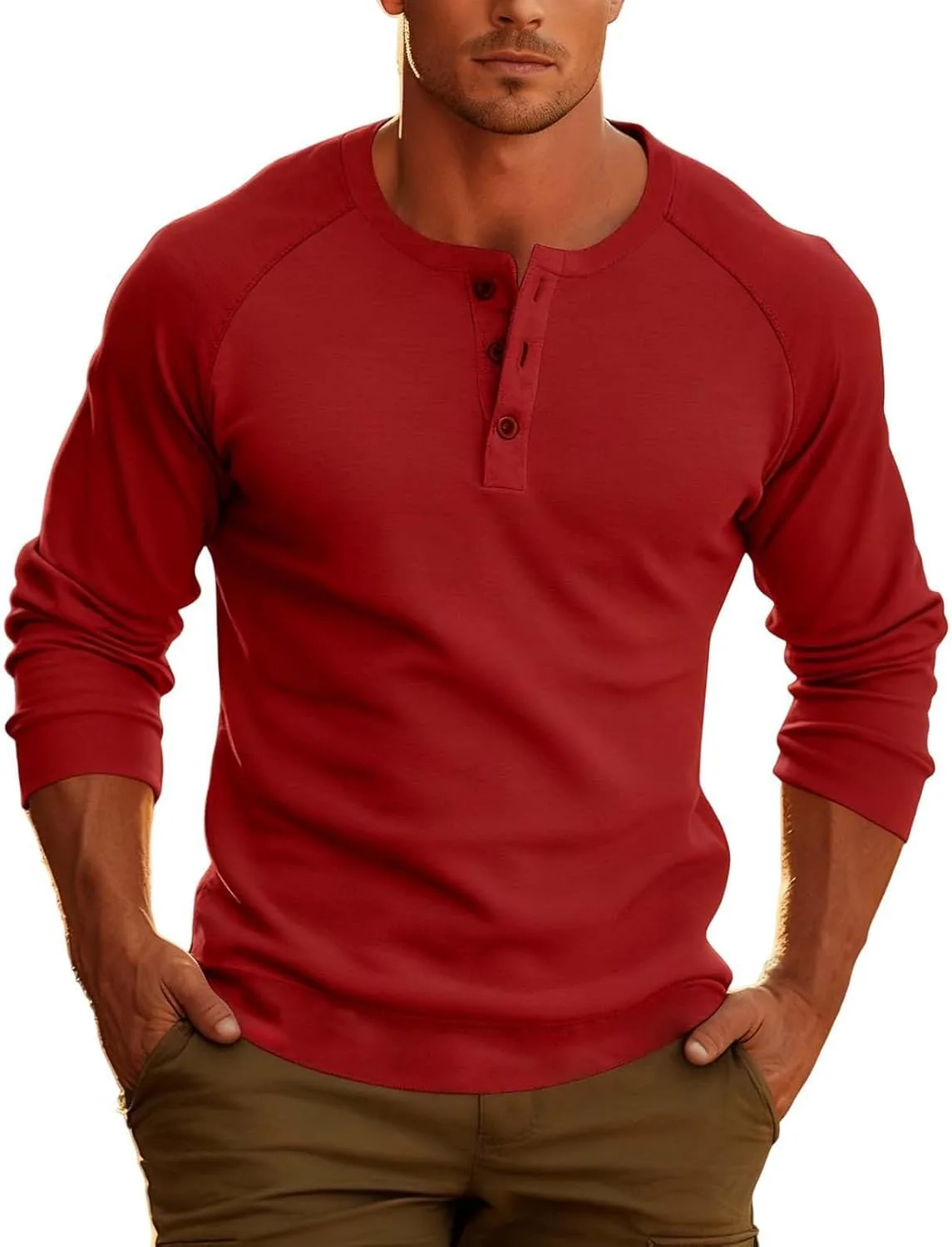 

Футболка Henley с коротким рукавом, Casual, Vintage, Color Block RODYETQQ