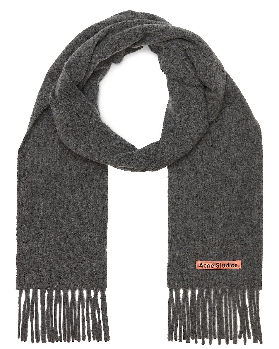 

Твердый шарф Acne Studios, цвет Grey Melange
