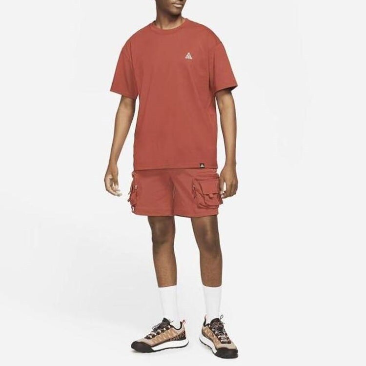 Футболка ACG мужская красно-коричневая Nike, коричневый — фото 3