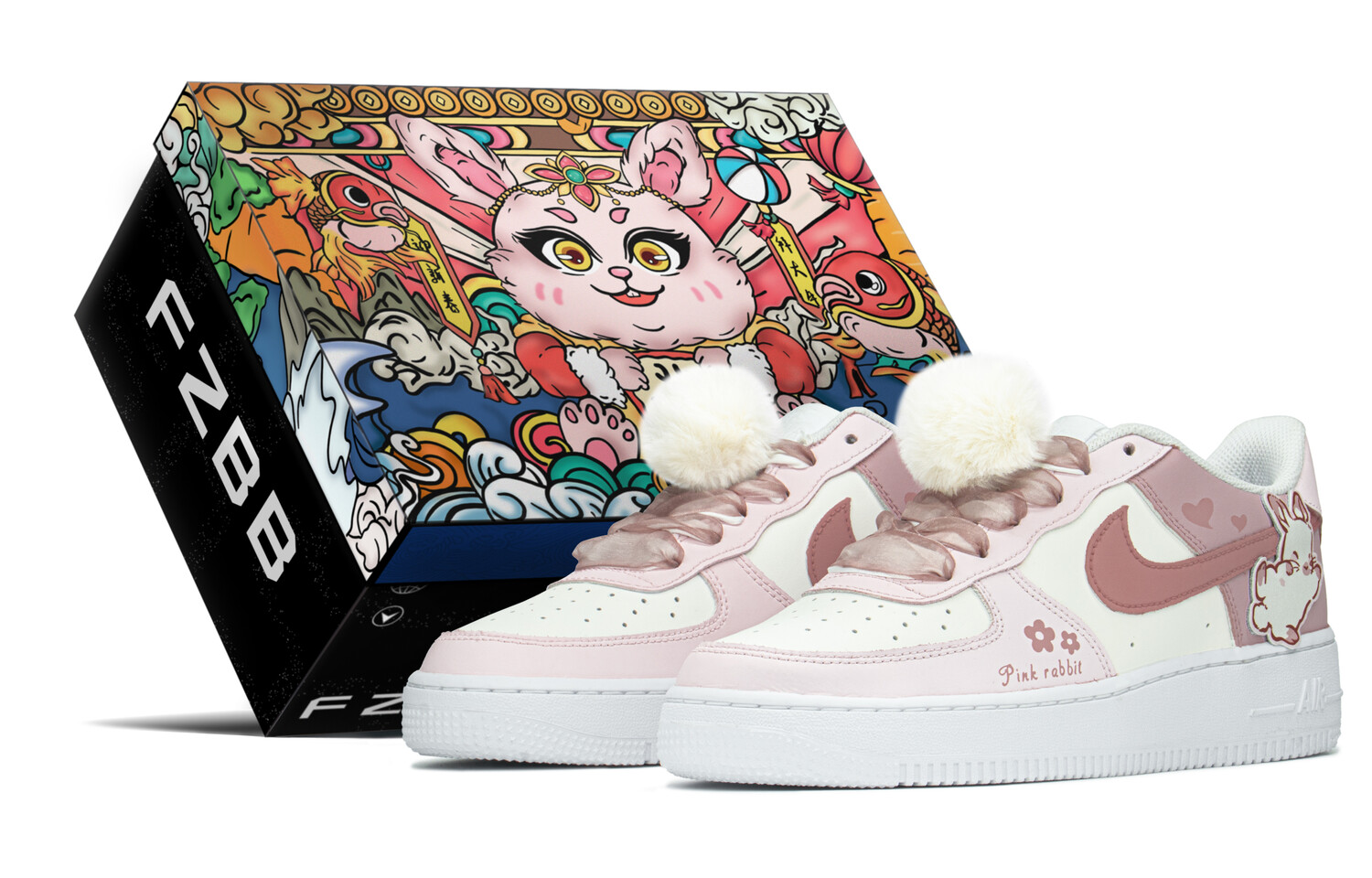 

Кроссовки Nike Air Force 1 Skateboard Shoes Women's Low-Top Pink White