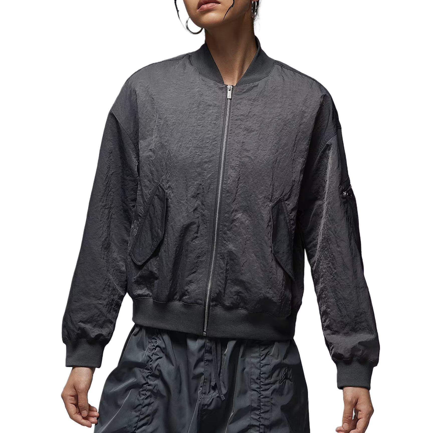 

Jordan Женская куртка Flight Renegade, Iron Gray/Light Smoke Gray