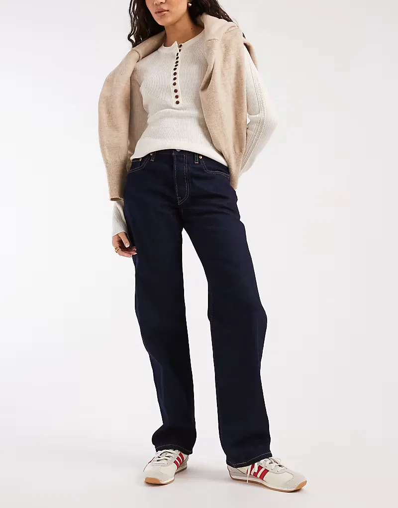 Прямые джинсы Levis 501 90-х годов Levi's, синий