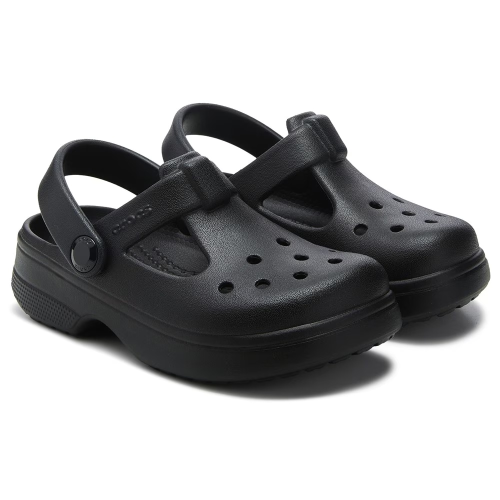 

Детские классические туфли-мэри джейн Crocs для малышей, black